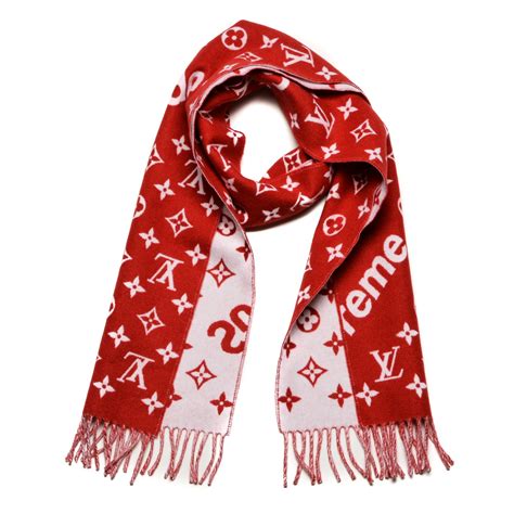 louis vuitton x supreme scarf replica|genuine louis vuitton scarf.